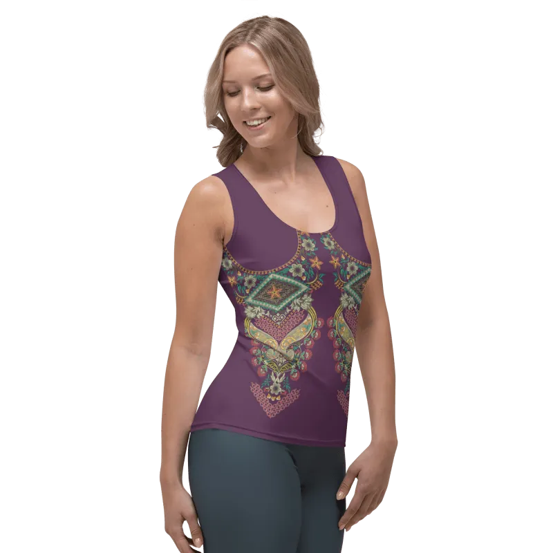 Sublimation Cut & Sew Tank Top - Indian ornament full