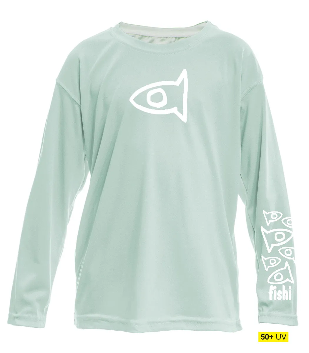 Youth UPF50 Swim Shirt- Sea Grass