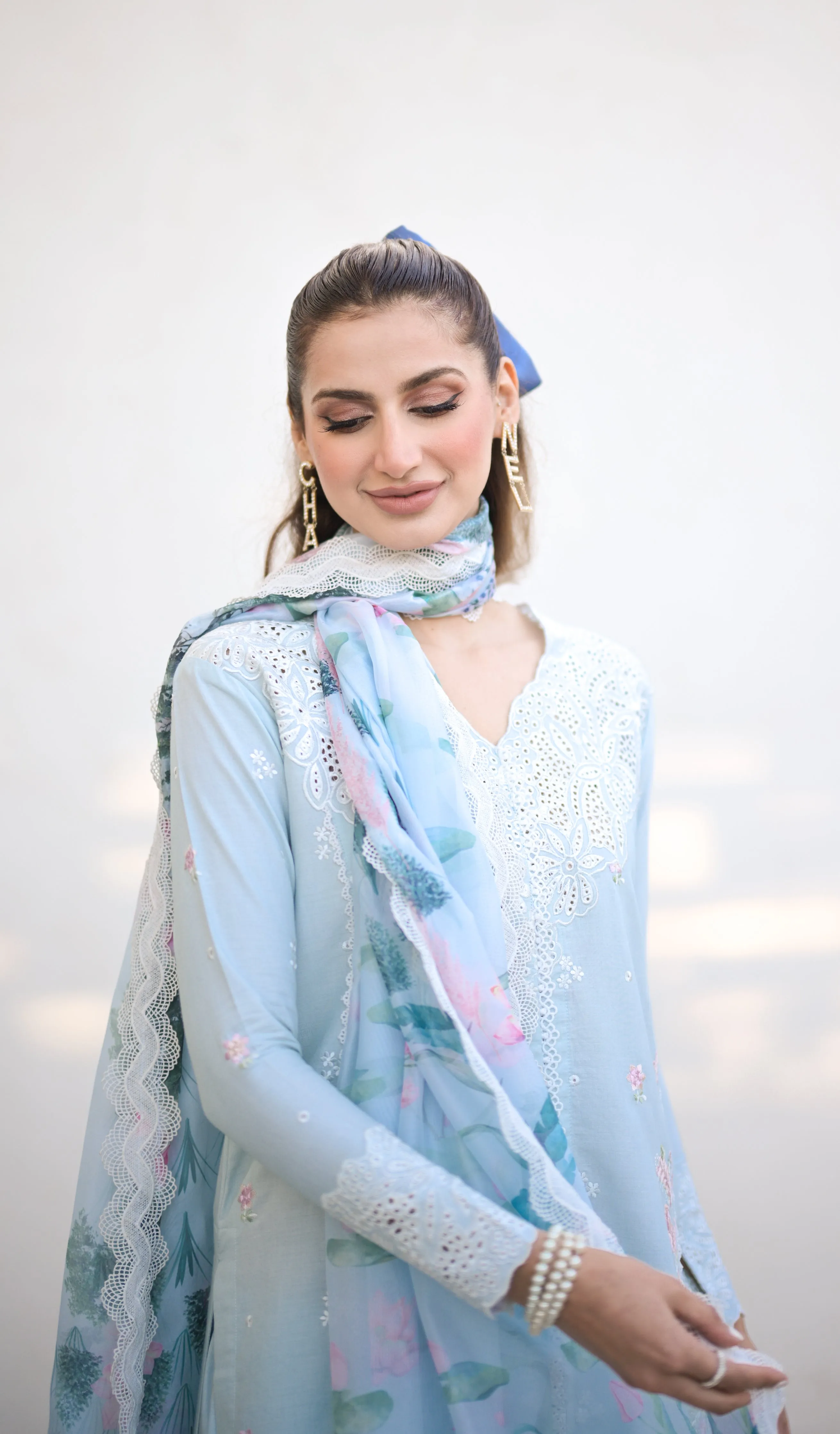 ZAHRA (ICE BLUE) - LUXURY LAWN x EID 2024