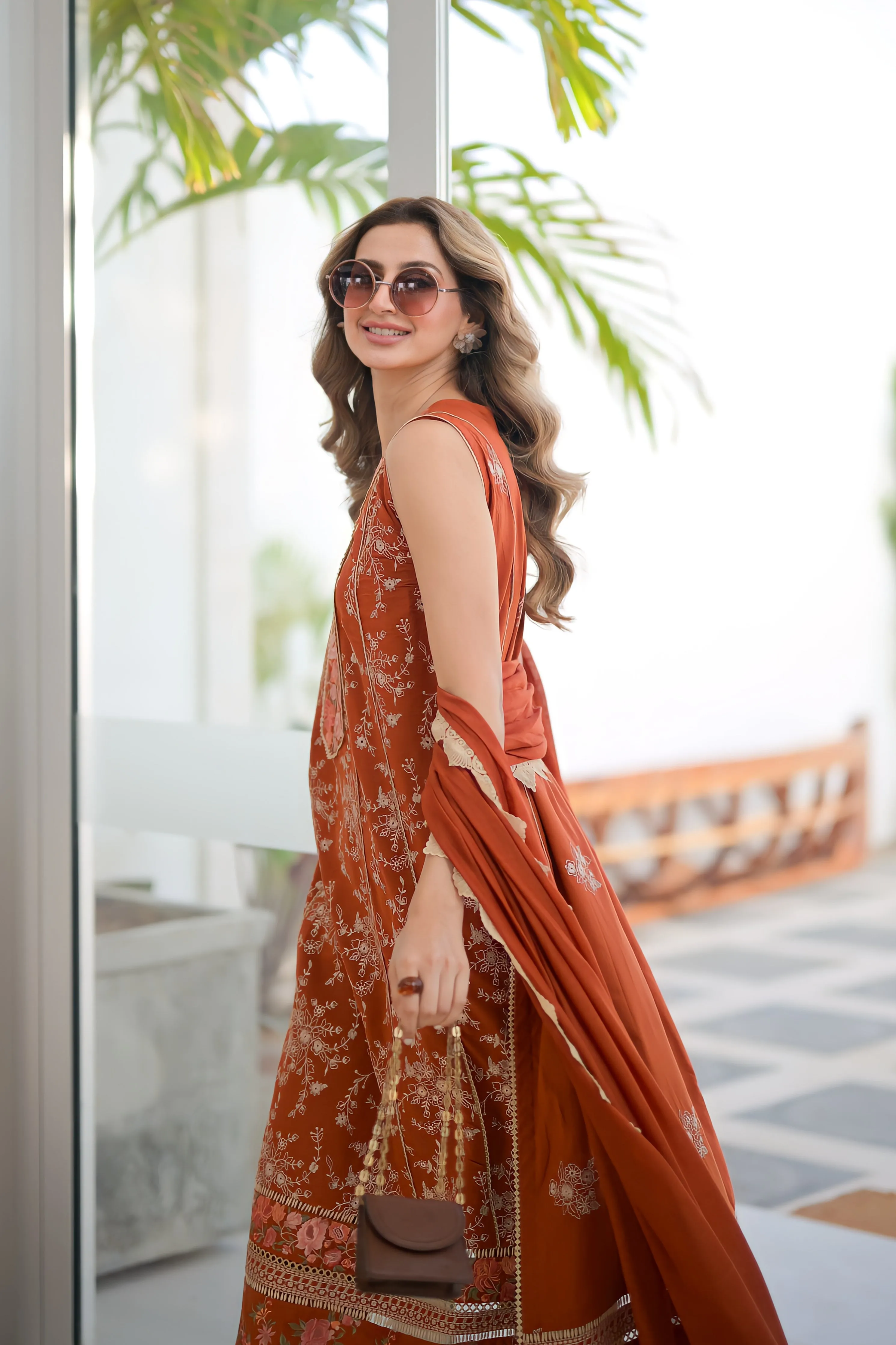 ZAHRA (RUST) - LUXURY LAWN x EID 2024