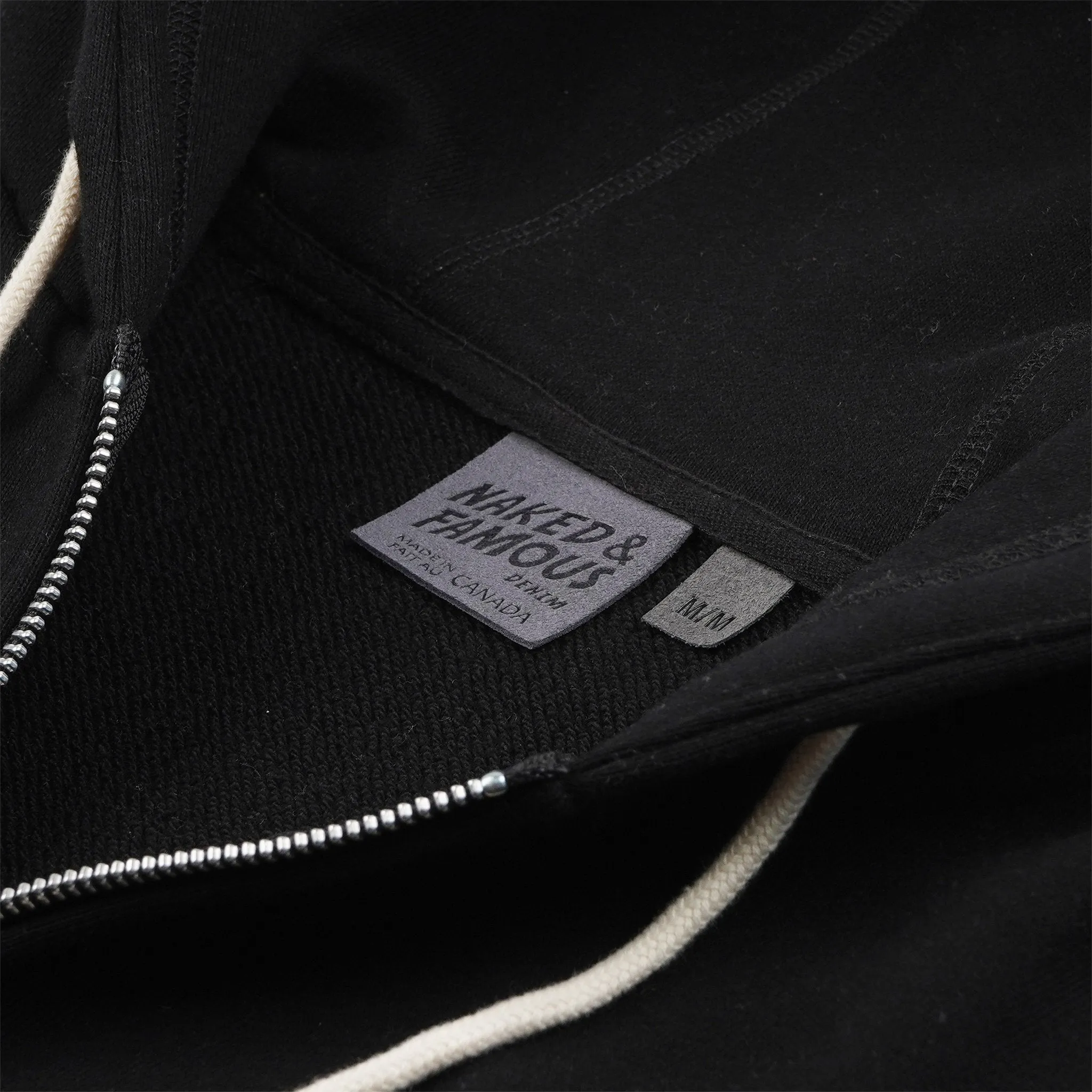 Zip Hoodie - Heavyweight Terry - Black